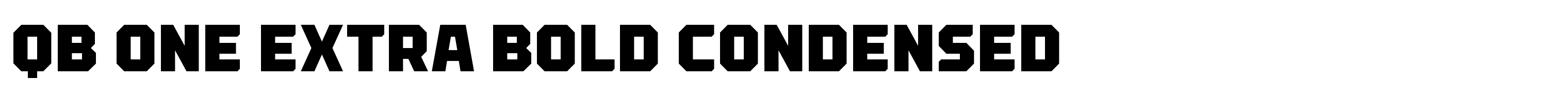 QB One Extra Bold Condensed